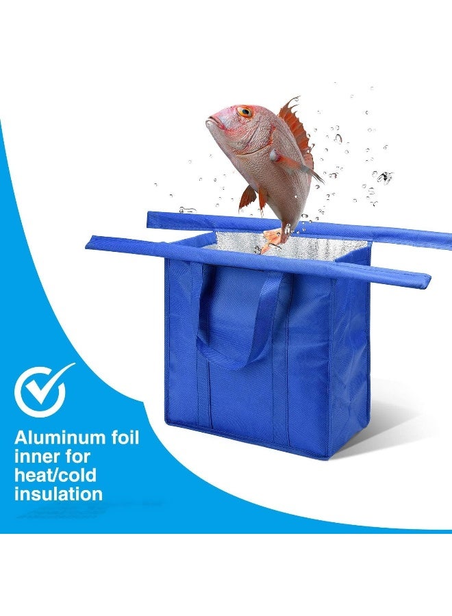 Reusable Trolley Bags For Shopping Cart 4 Pack Shopping Cart Bags Reusable Grocery Bags for Trolley Carts Shopping Bags Trolley Bags Grocery Cart Bags for Hot or Cold Groceries  - Image 3
