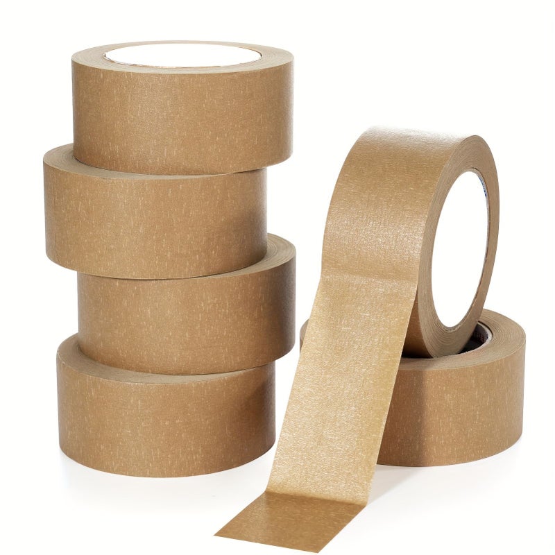 شريط تغليف Kraft ثقيل بعرض 97 بوصة وطول 32.78 ياردة، لون بني - Image 2