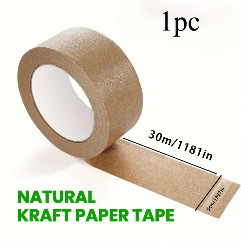 شريط تغليف Kraft ثقيل بعرض 97 بوصة وطول 32.78 ياردة، لون بني - Image 5