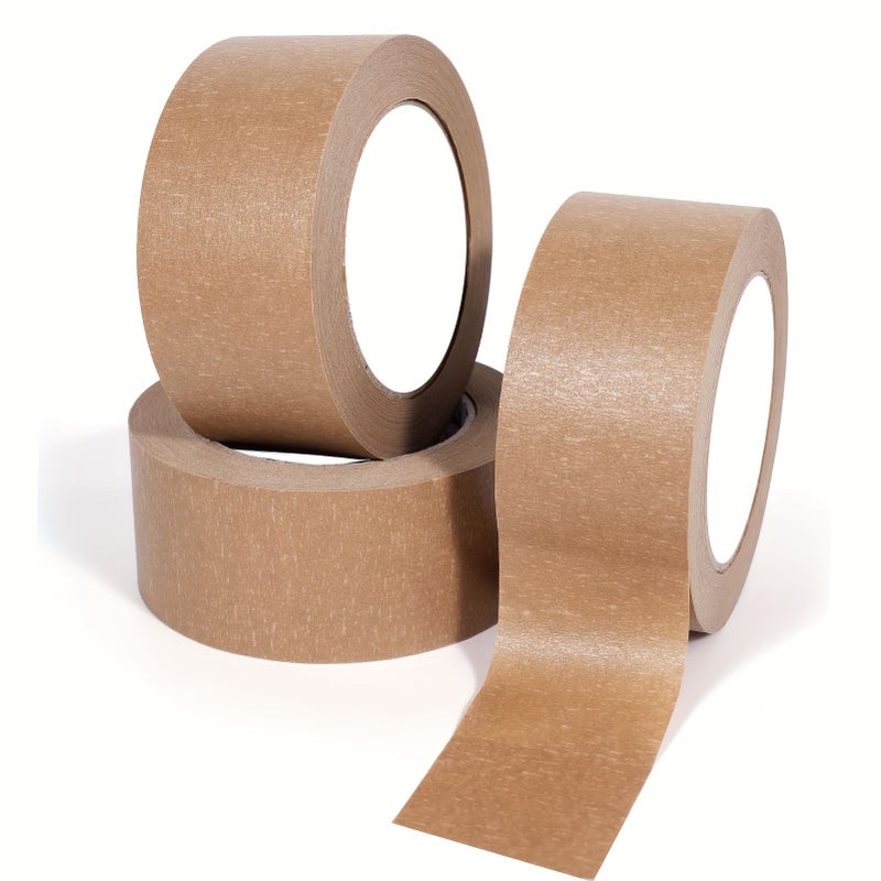 شريط تغليف Kraft ثقيل بعرض 97 بوصة وطول 32.78 ياردة، لون بني - Image 3
