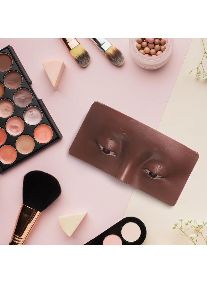 Bueuo Makeup Practice Face Board, 3D Reusable Silicone Makeup Mannequin Face with 5PCS Makeup Brush, Eye Makeup Practice Face for Makeup Beginner or Professional Enthusiasts - Image 5