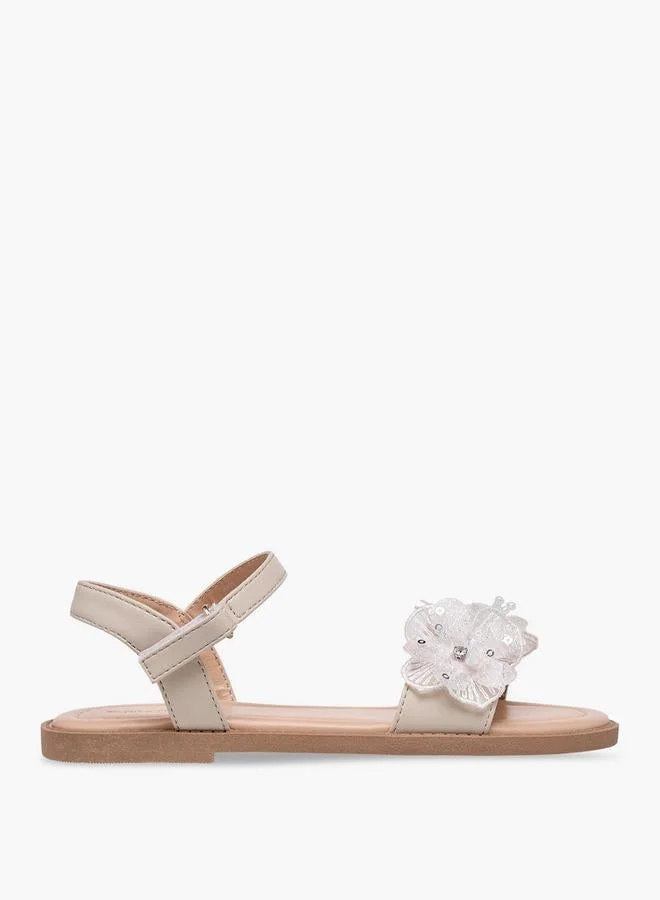 Flora Bella By Shoexpress Girls Floral Applique Sandals
