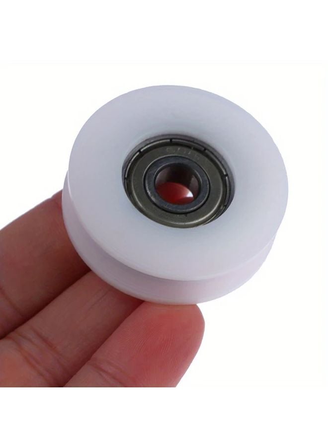 1pc White U Groove Plastic POM Wire Rope Pulley Bearing 8x40x11.5mm 608ZZ - Image 1