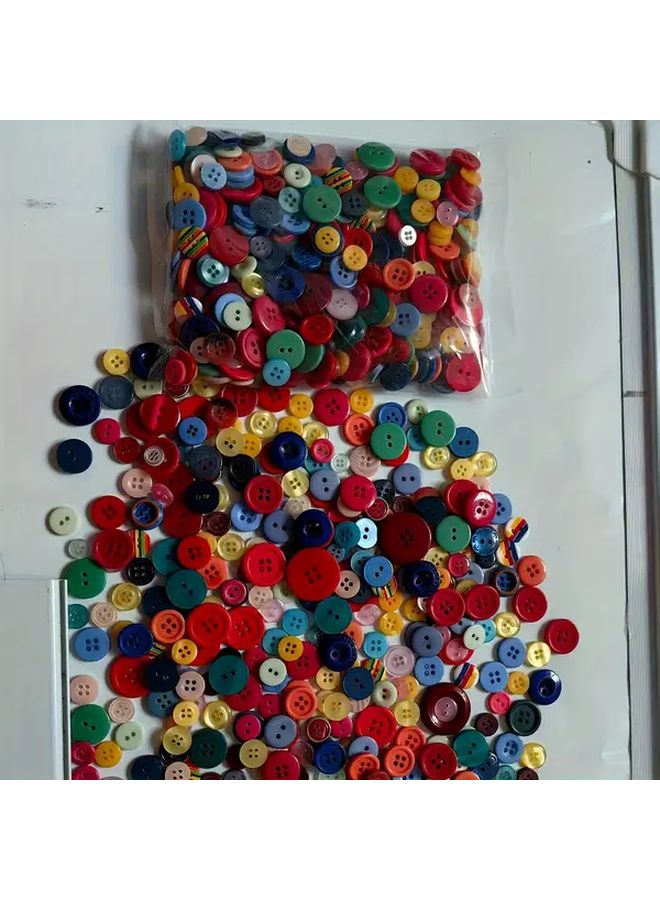 320pcs Handmade Buttons Mixed Colors For DIY Crafts Sewing Assorted Sizes No Black - Image 2