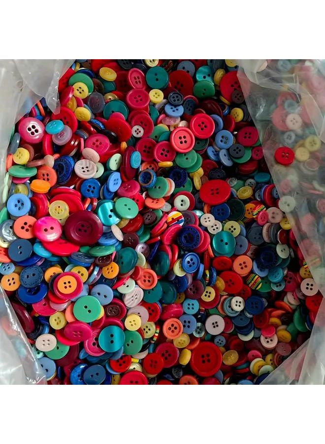 320pcs Handmade Buttons Mixed Colors For DIY Crafts Sewing Assorted Sizes No Black - Image 5