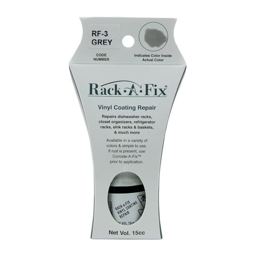 Fixture-Fix Rack-A-Fix Grey Touch Up Vinyl Coating Repair for Dishwasher Racks & More, RF-3 - Image 1
