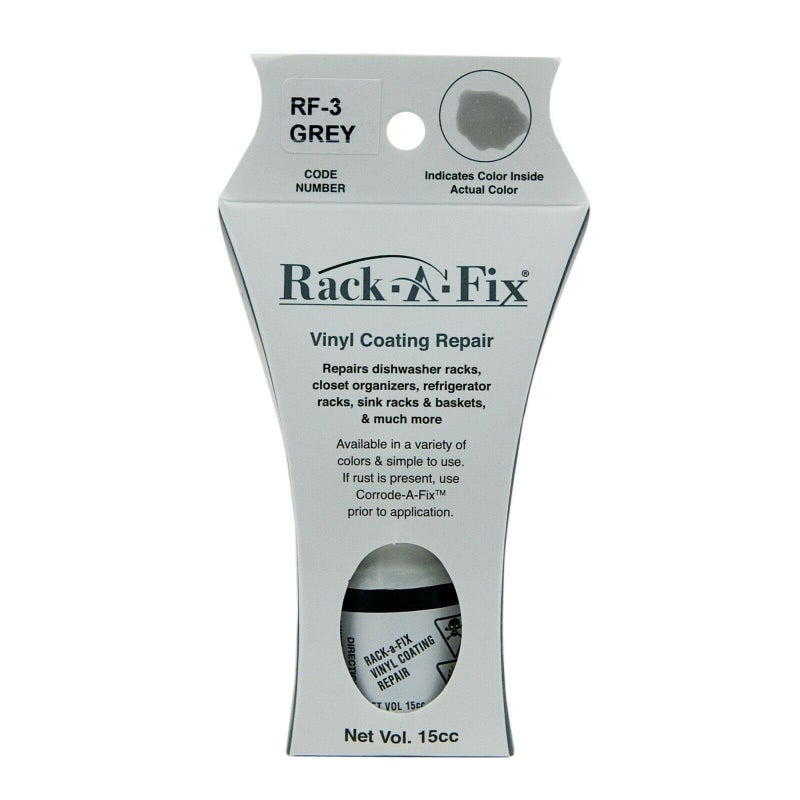 Fixture-Fix Rack-A-Fix Grey Touch Up Vinyl Coating Repair for Dishwasher Racks & More, RF-3 - Image 5