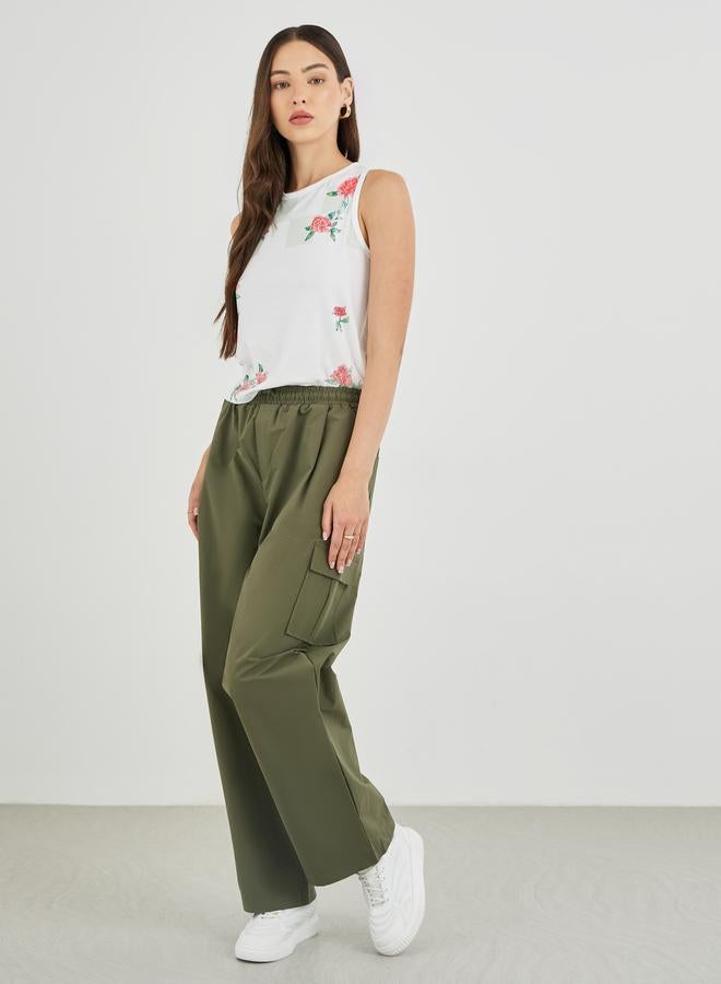 Take Two Floral Printed Sleeveless T-Shirt - Image 2