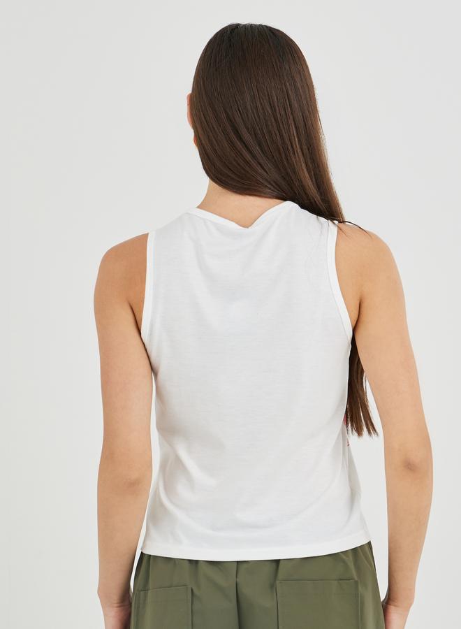 Take Two Floral Printed Sleeveless T-Shirt - Image 4