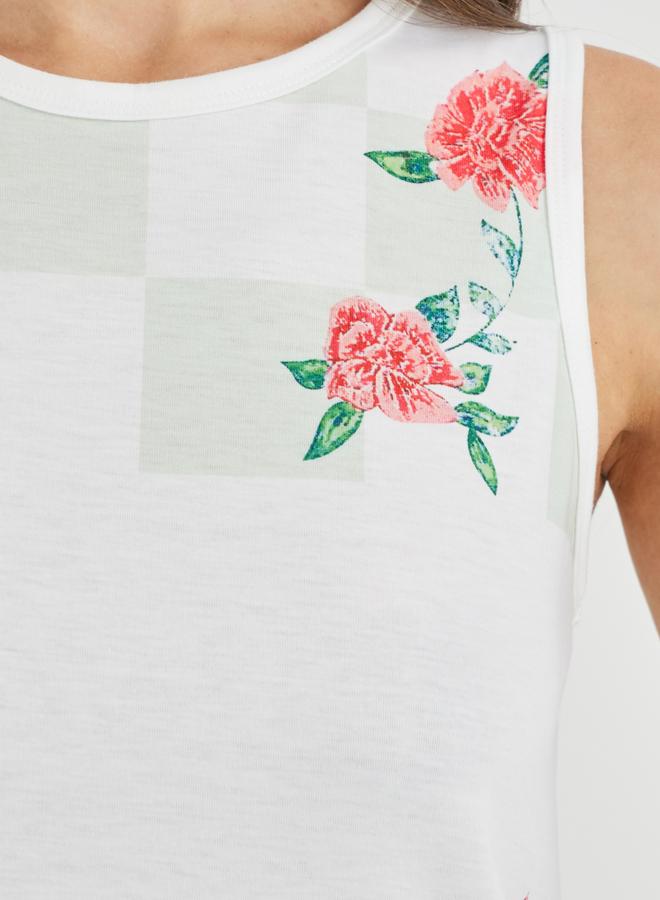 Take Two Floral Printed Sleeveless T-Shirt - Image 3