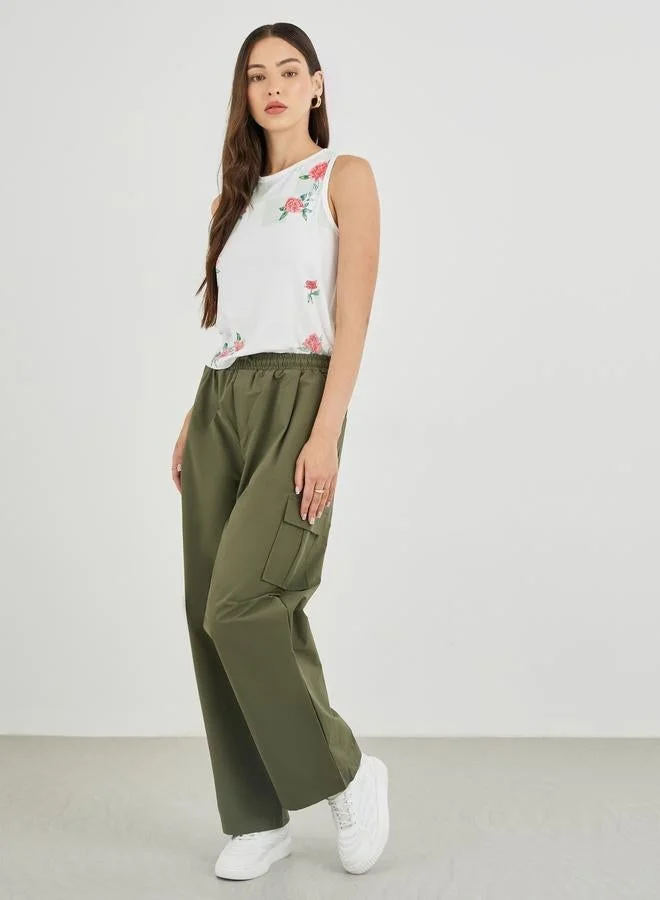 Take Two Floral Printed Sleeveless T-Shirt