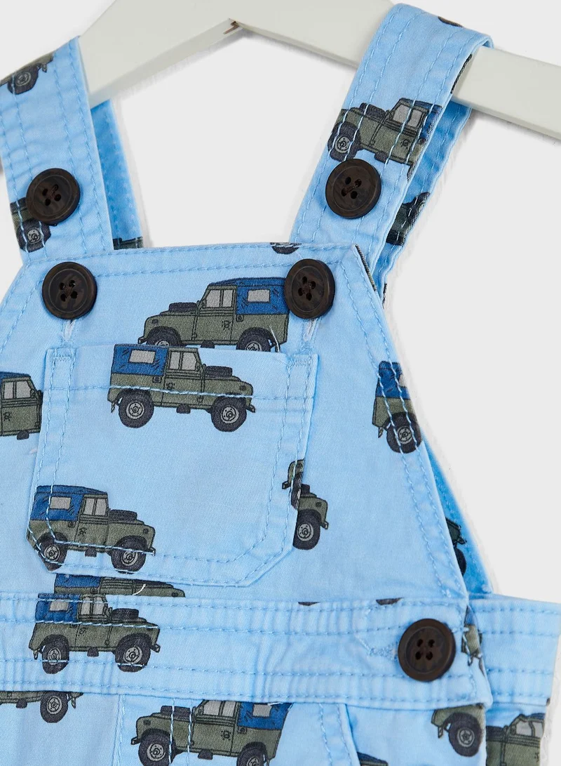 Cotton On Infant Jeep Print Dungaree