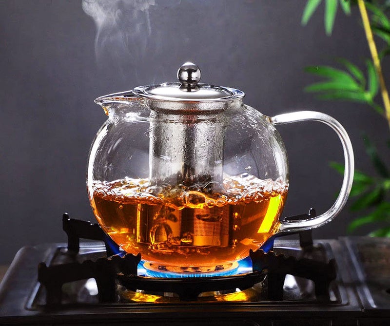 Wellxo Glass Teapot with InfuserTea Pot Stovetop Safe Blooming and Loose Leaf Tea Maker  - Image 4
