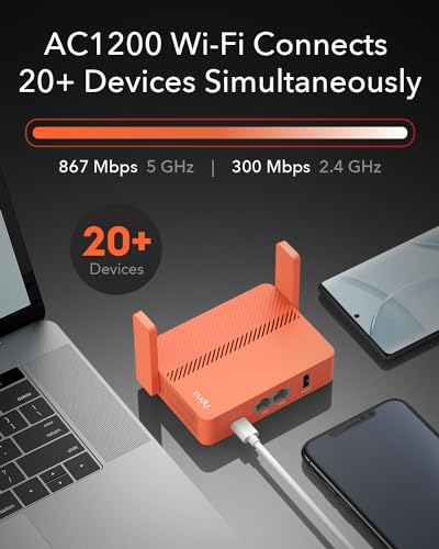Cudy AC1200 Pocket-Sized Wi-Fi Travel Router, Extender/Repeater for Hotel&Public Network, WISP, VPN Client and Server, USB,TR1200 - Image 2