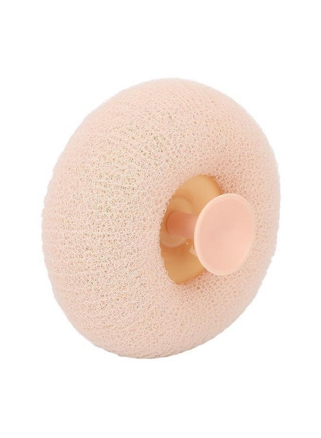 DJIVAN Ultra Soft Exfoliating Bath Shower Scrub Sponge for Men, Women, and Baby | Round Bathing Foam Loofah for Mud & Dirt Removal | Gentle Body Exfoliator with Suction Cup | 1 Piece - Image 1