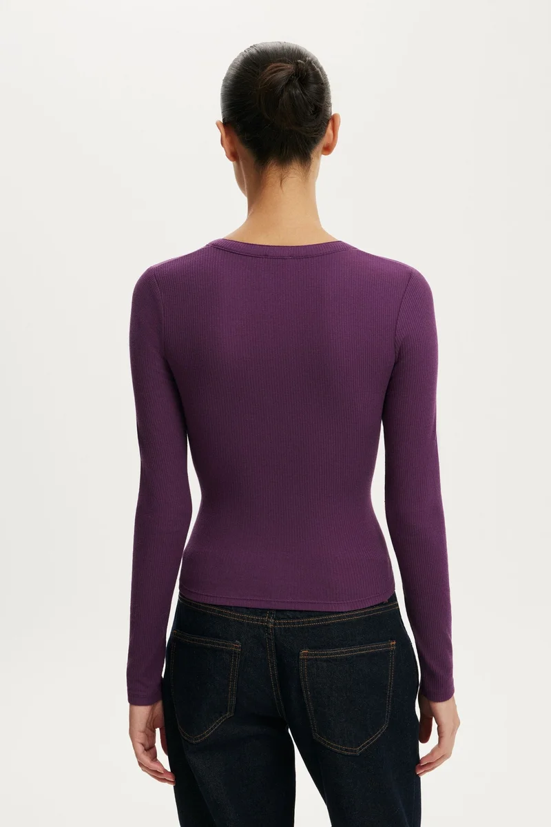 Cotton On  Ryan Henley Long Sleeve for Women | Best Price UAE