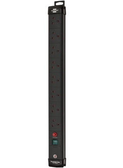 Brennenstuhl Premium-Line 8-way Extension Lead (with 3m cable and fuse button reset function  - Image 1