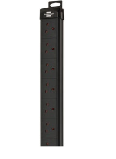 Brennenstuhl Premium-Line 8-way Extension Lead (with 3m cable and fuse button reset function  - Image 2