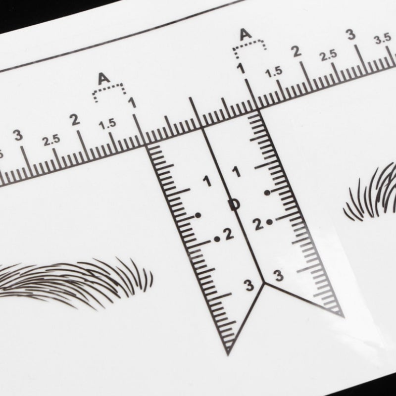 Eyebrow Ruler Stickers Disposable Adhesive Eyebrow Sticker Set Microblading Measuring Positioning Ruler for Eyebrow Tattoo Makeup Tool - Image 5