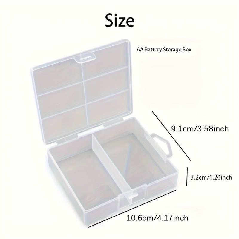 AA 24 Slot Transparent Battery Storage Box For AAA Cell Travel Home Organizer - Image 3