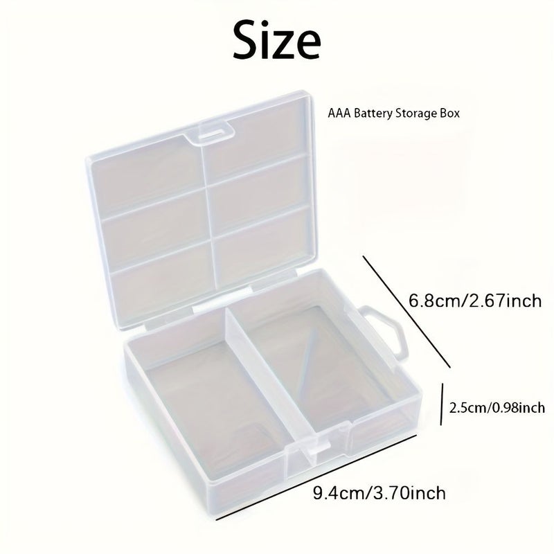 AA 24 Slot Transparent Battery Storage Box For AAA Cell Travel Home Organizer - Image 5