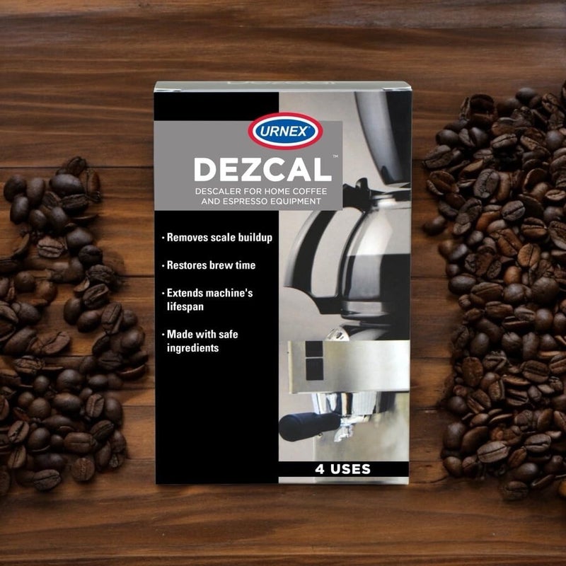 Urnex مسحوق إزالة الترسبات - 4 استخدامات - مزيل الترسبات النشط للاستخدام مع آلات القهوة Keurig 1.0/2.0، وآلات القهوة والإسبريسو المنزلية، والغلايات، ومكواة البخار للملابس - Image 2