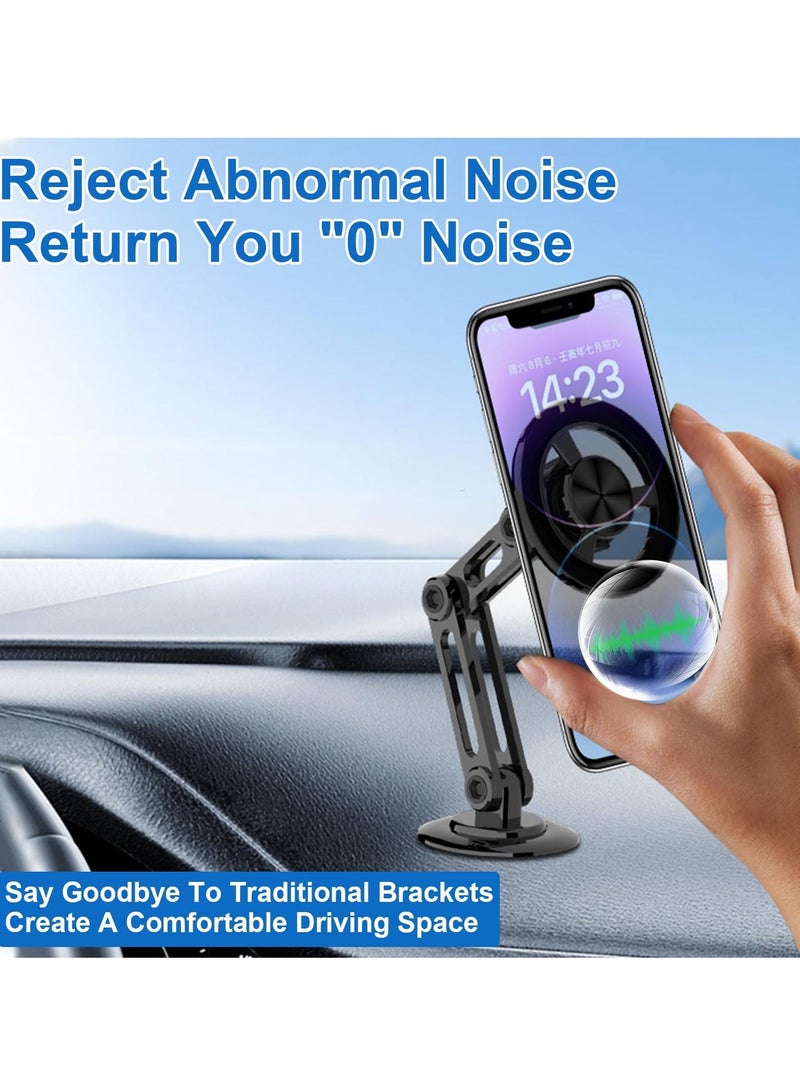 SYOSI SYOSI Car Phone Holder, Magnetic Phone Holder for Car 360° Adjustable Cell Phone Mount Magnetic Suction Car Phone Holder Universal Metal Car Phone Holder for All Mobile Phones  - Image 2