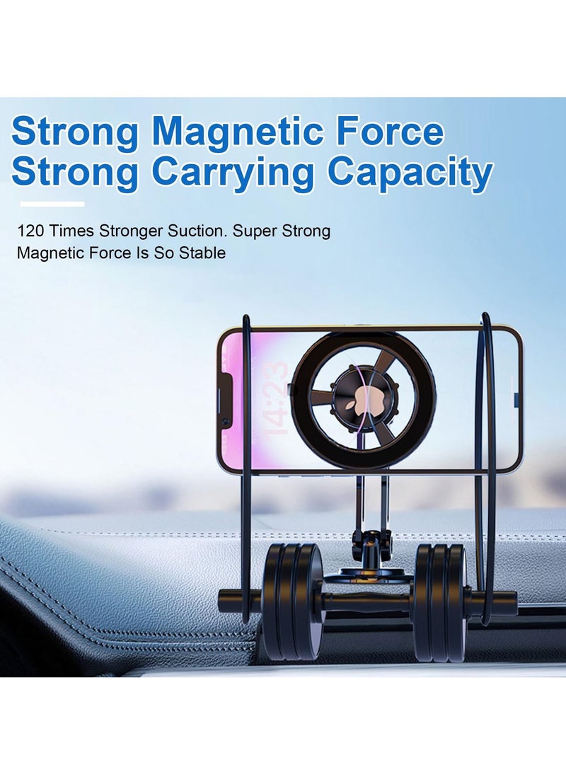 SYOSI SYOSI Car Phone Holder, Magnetic Phone Holder for Car 360° Adjustable Cell Phone Mount Magnetic Suction Car Phone Holder Universal Metal Car Phone Holder for All Mobile Phones  - Image 4
