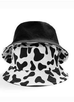 GoodBuy Double face foldable casual cow pattern sun unisex bucket travel hat  - Image 1
