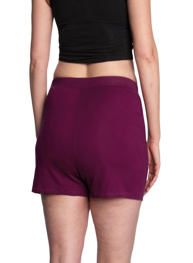 Thinx Ultra-Soft Period Underwear, Overnight Sleep-Shorts Leakproof, Holds Up to 12 Regular Tampons*, Period Underwear for Women, Reusable & Controls Odor, Plum, L - Image 3
