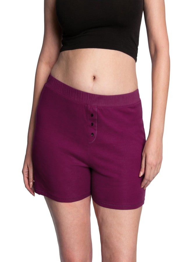Thinx Ultra-Soft Period Underwear, Overnight Sleep-Shorts Leakproof, Holds Up to 12 Regular Tampons*, Period Underwear for Women, Reusable & Controls Odor, Plum, L - Image 2