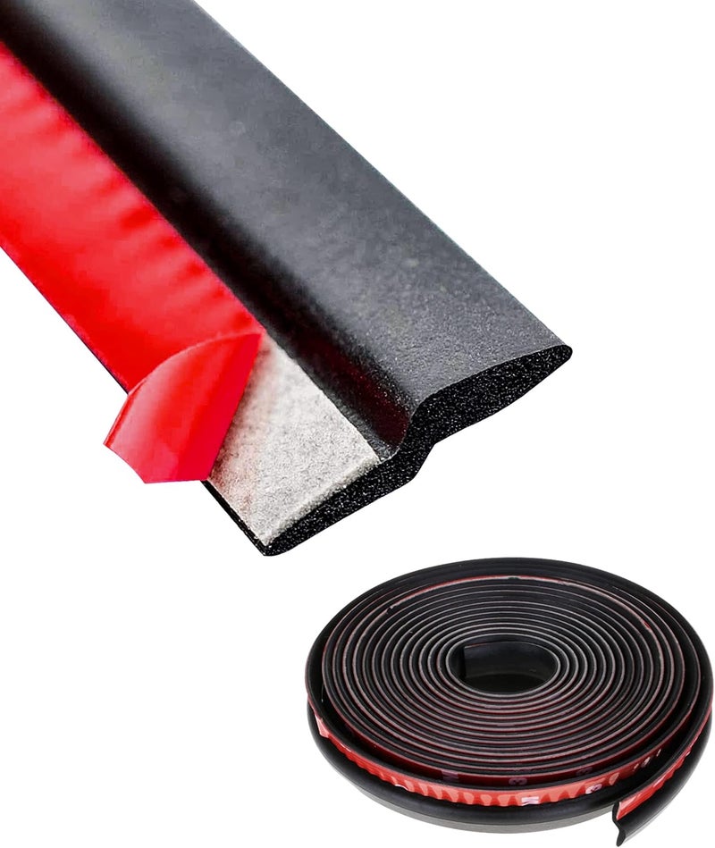 SUJADE YAKEFLY Z Shape Automotive Windshield Rubber Seal - 13Ft Car Window Door Weather Strip, Self-Adhesive Auto Draft Seal - Image 1