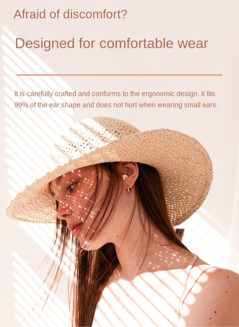 AROAQ Invisible Earbuds, Comfortable Wireless Bluetooth Headset, Noise Cancelling Lightweight Micro Tiny Sleep Earphones, Ultra Long Life In Ear Hidden Headphones For Music, (Black) - Image 3