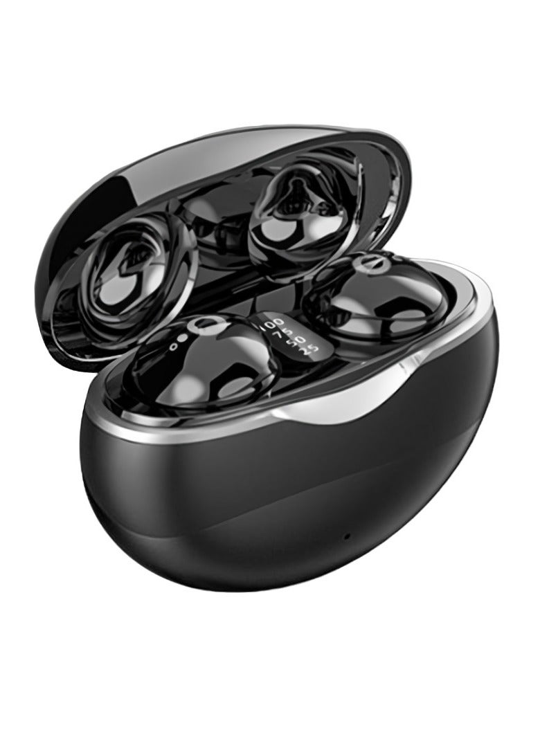 AROAQ Invisible Earbuds, Comfortable Wireless Bluetooth Headset, Noise Cancelling Lightweight Micro Tiny Sleep Earphones, Ultra Long Life In Ear Hidden Headphones For Music, (Black) - Image 1