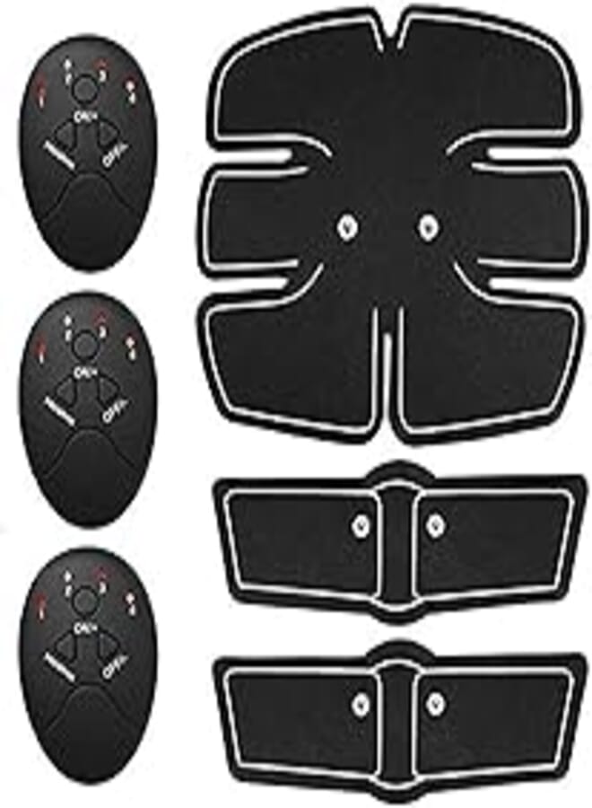 OR 6 PACK EMS Device with Abdominal Toning Belt - Adjustable Programs 