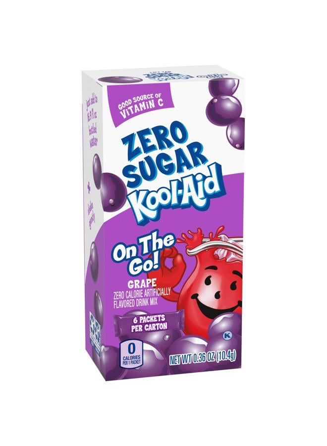 Kool-Aid Sugar-Free Grape On-The-Go Powdered Drink Mix 6 Count (Pack of 1) - Image 3