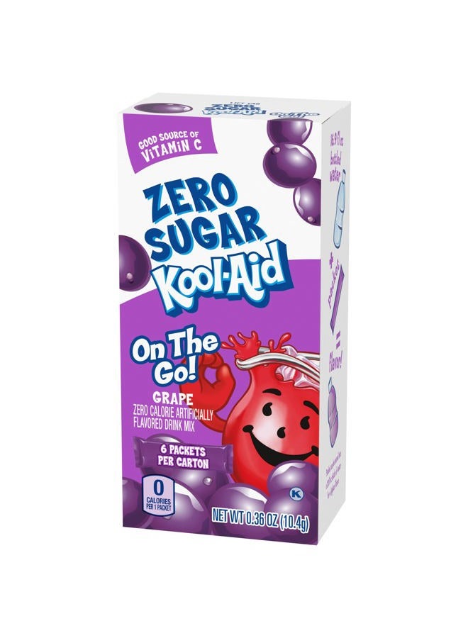 Kool-Aid Sugar-Free Grape On-The-Go Powdered Drink Mix 6 Count (Pack of 1) - Image 4