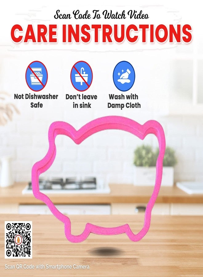 CookieCutter.com Marranitos Pig Cookie Cutter 5.5 Inch - Made in the USA - Durable Plastic Pig Cookie Mold - Image 3