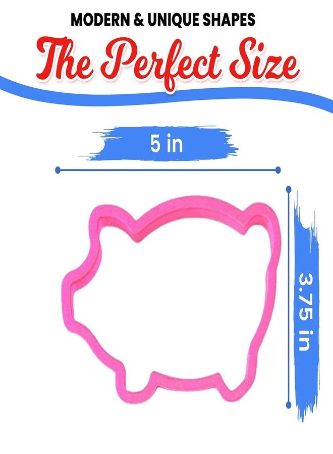 CookieCutter.com Marranitos Pig Cookie Cutter 5.5 Inch - Made in the USA - Durable Plastic Pig Cookie Mold - Image 2