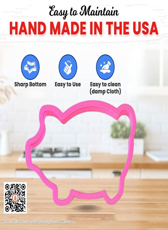 CookieCutter.com Marranitos Pig Cookie Cutter 5.5 Inch - Made in the USA - Durable Plastic Pig Cookie Mold - Image 4