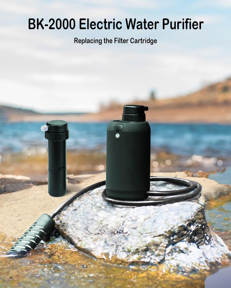 BKLES Internal Ultra Filter for BKLES BK2000 or BK3000 Electric Portable Camping Water Filter - Green Color - Image 2