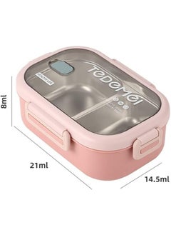 Perfii 900ML Insulated Compartment Bento Lunch for Kids and Adults Container Leakproof BPA Free Dishwasher and Microwave Safe  - Image 1