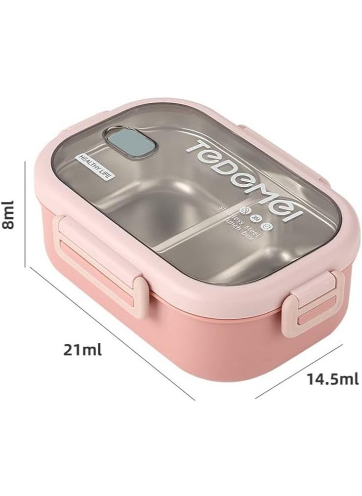 Perfii 900ML Insulated Compartment Bento Lunch for Kids and Adults Container Leakproof BPA Free Dishwasher and Microwave Safe  - Image 1