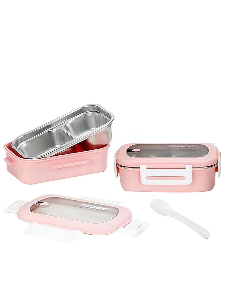 Perfii 900ML Insulated Compartment Bento Lunch for Kids and Adults Container Leakproof BPA Free Dishwasher and Microwave Safe  - Image 3