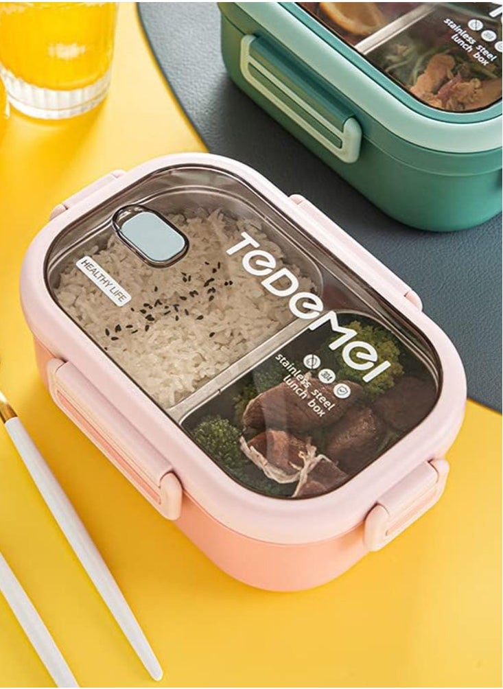 Perfii 900ML Insulated Compartment Bento Lunch for Kids and Adults Container Leakproof BPA Free Dishwasher and Microwave Safe  - Image 4