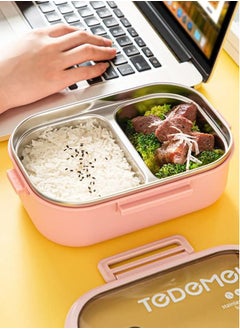 Perfii 900ML Insulated Compartment Bento Lunch for Kids and Adults Container Leakproof BPA Free Dishwasher and Microwave Safe  - Image 5