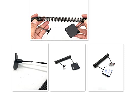 LORADAR 7ft Retractable Cable with Double Sided Adhesive for Gaming Controller, Tablets, Mobile Phones Other Hardware Showroom and Controller, TV, DVD Remote Control Tether (4Pack) - Image 4