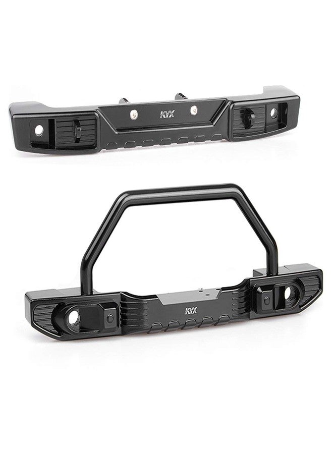 KYX Racing CNC Machined Aluminum Alloy Front Rear Bumper Set For 1/10 RC Crawler Axial SCX10 III AXI03007 SCX10.3 - Image 1
