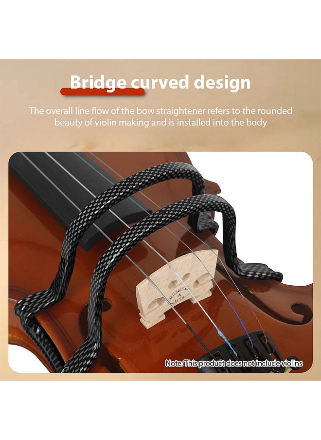 Generic Violin Bow Straightener Bow Collimator Carbon Fiber Resin Violin Bow Posture Hand Straightener Beginner Training Exercise Tools  - Image 2