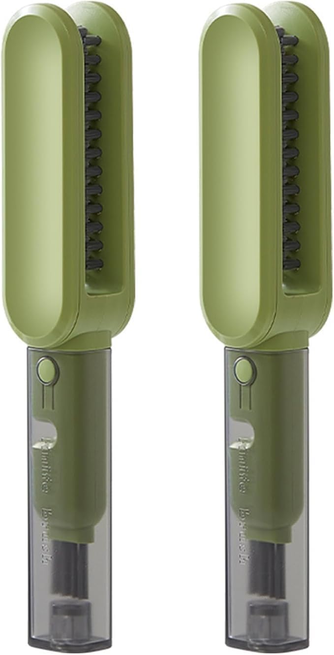 2Pcs Multifunction 4-In-1 Kitchen Cleaning Brush Set - Knife, Bottle, Blade Cleaner & Sharpener - Image 1